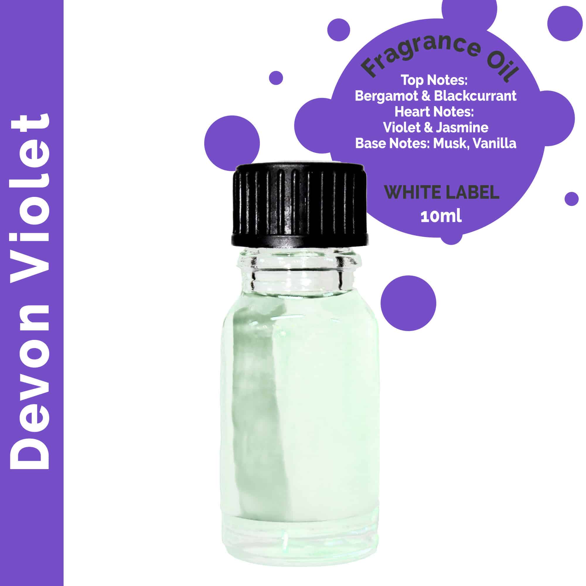 231206 10x Devon Violet Fragrance Oil 10ml - UNLABELLED - Image 1