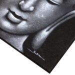 Buddah Painting - Grey Brocade Detail - Image 2
