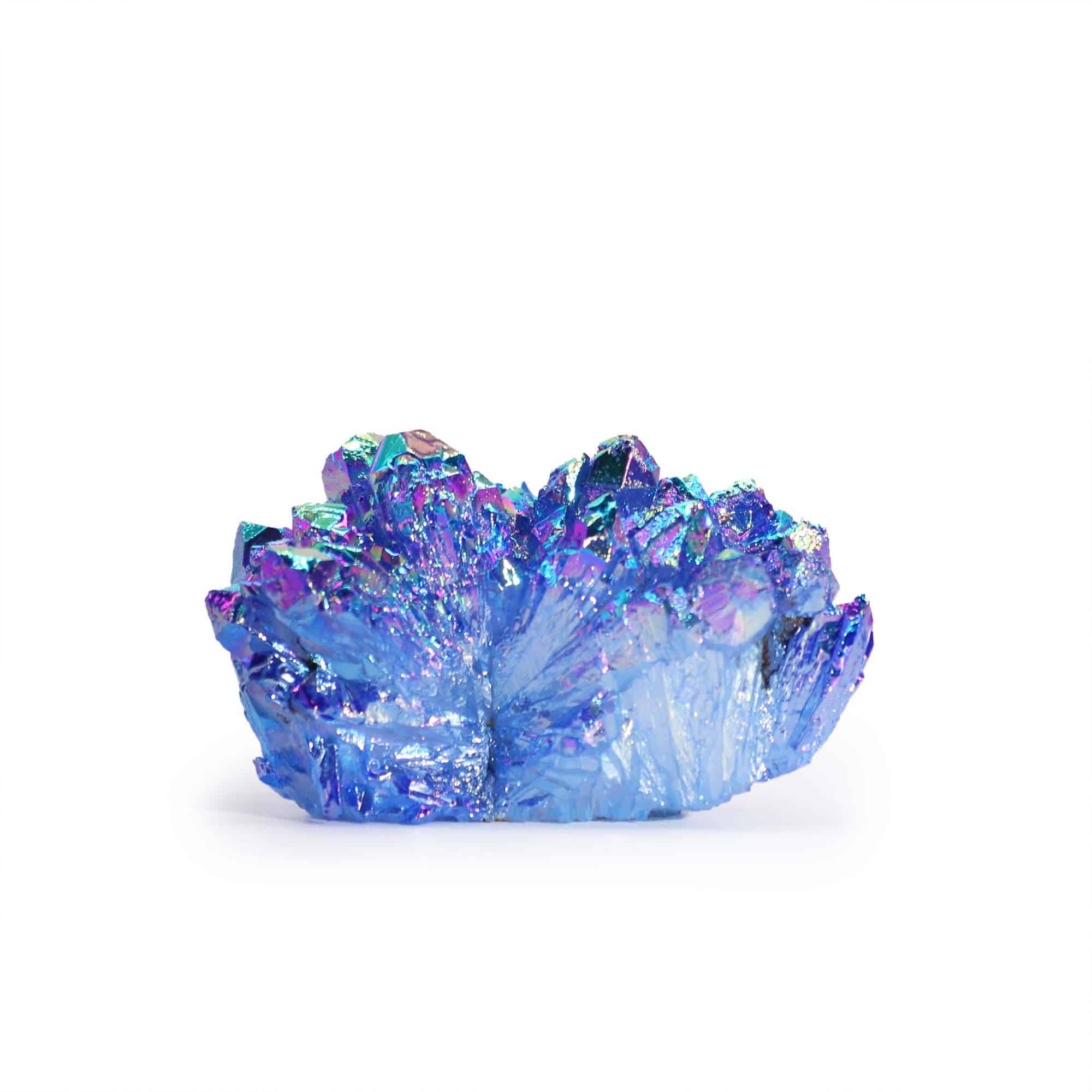bG9jYWw6Ly9tZWRpYS85Ry80RS82MFIzMEMxRzZXU0s0RTlHLzY3NmFkNzMxLmpwZWc Med Enhanced Natural Quartz - Aura Aqua Halo Quartz (approx 100-150gm 7-10cm) - Image 1