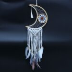 Protection Dream Cather - Macrame Moon Assorted Colours - Image 2