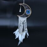 Protection Dream Cather - Macrame Moon Assorted Colours - Image 4