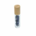 Gemstone Essential Oil Roller Bottle - Sodalite  - Wooden Cap + Gemstone Roller Tip for 5ml Bottle - Sodalite - Image 2