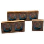 Med Enamelled Mango Tray Set - Hamsa - Image 5
