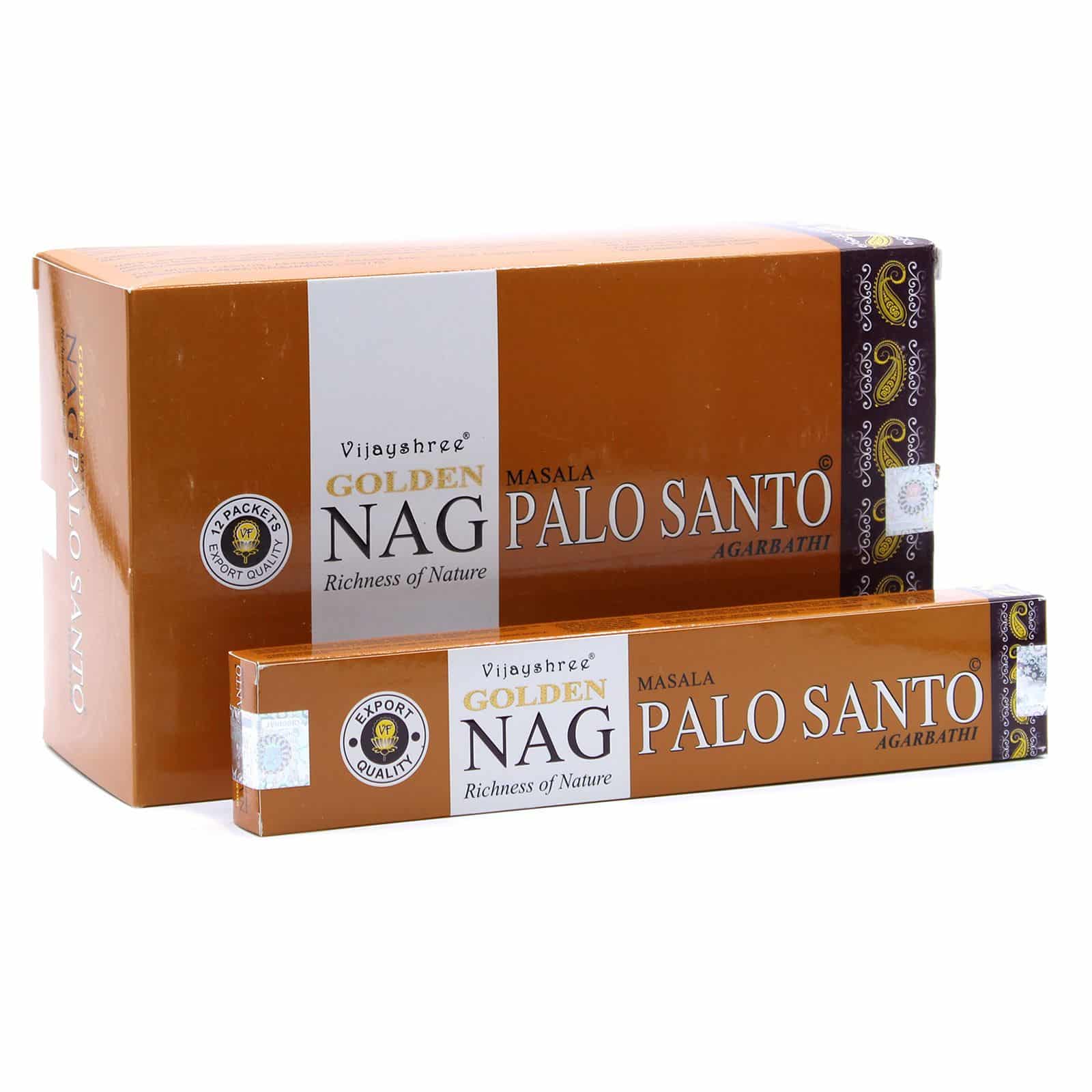 bG9jYWw6Ly9tZWRpYS8xSC8yRC82MFIzMEMxRzZSUjMyRDFILzgyYzEwN2EyLmpwZWc 15g Golden Nag - Palo Santo Incense - Image 1