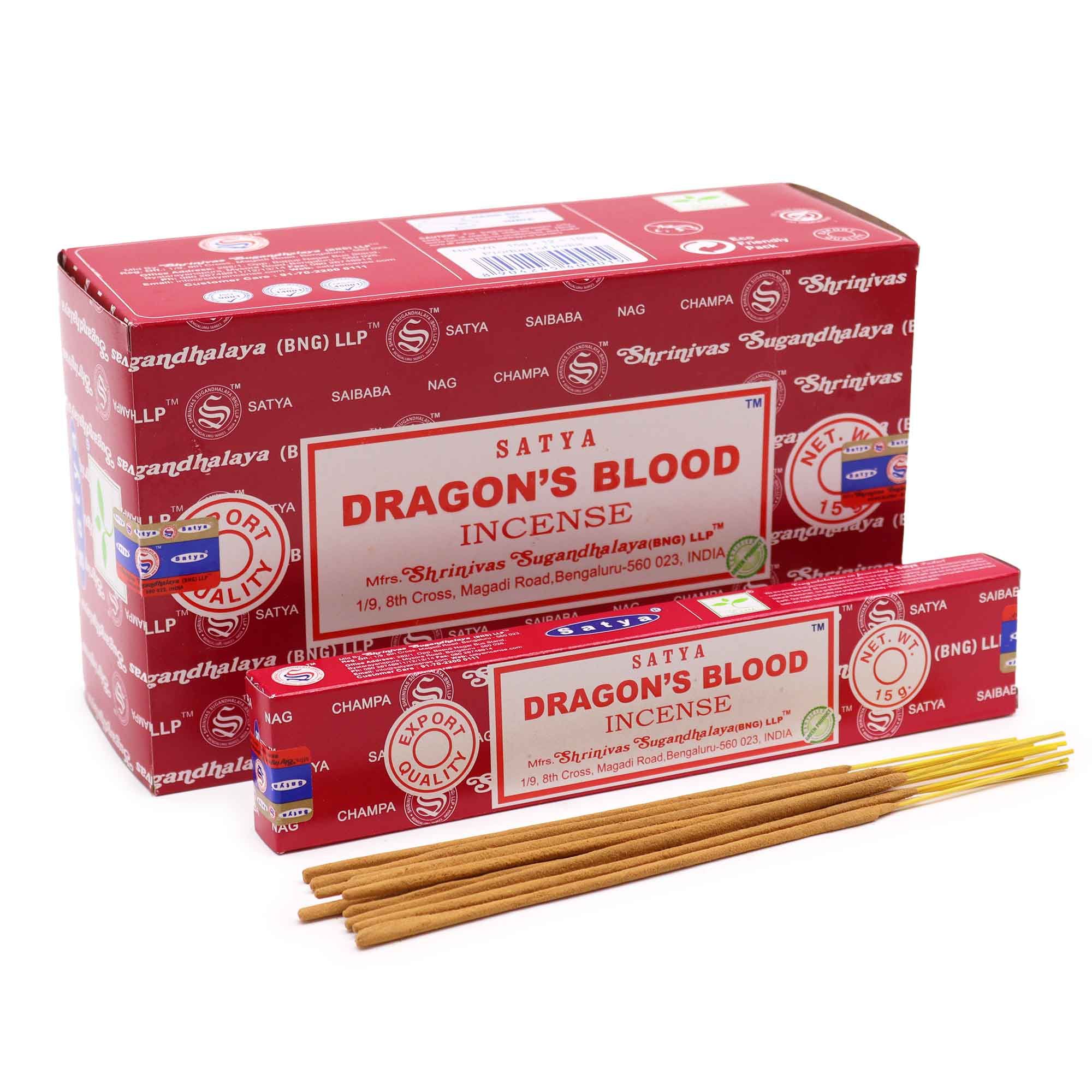 bG9jYWw6Ly9tZWRpYS8xSi8wRC82MFIzMEMxRzZNVDMwRDFKLzEzMjg3ODhiLmpwZWc Satya Incense 15gm - Dragon Blood - Image 1