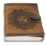 Leather Greenman Notebook - 20x15cm - Image 7