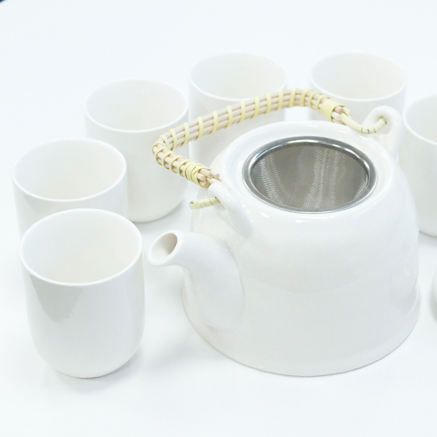 bG9jYWw6Ly9tZWRpYS8xSy9HQy82MFIzMEMxRzZNVDNHQzFLL2U3OTAyMDViLmpwZWc Herbal Teapot Set - Classic White - Image 1
