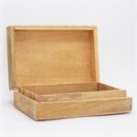 Big Rectangle Box 21.5x14x6.3cm - Hamsa Black Engraved - Image 2