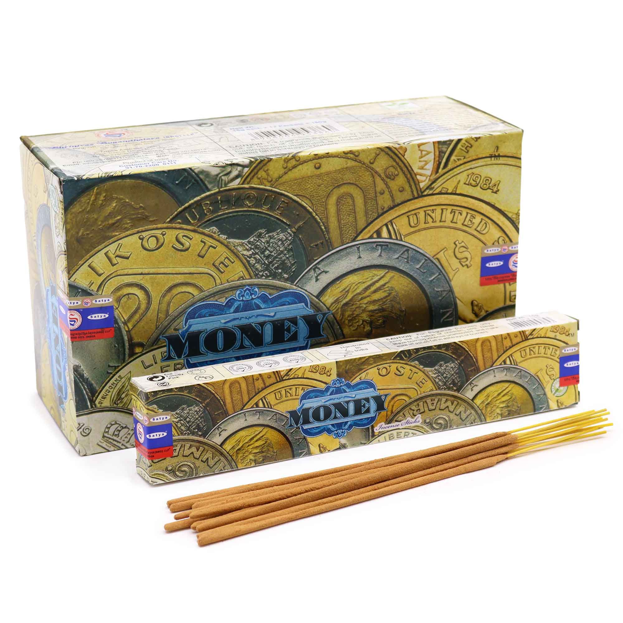 bG9jYWw6Ly9tZWRpYS8xTi8wQy82MFIzMEMxRzZNVDMwQzFOLzJmOWU3MTgxLmpwZWc Satya Incense 15gm - Money - Image 1