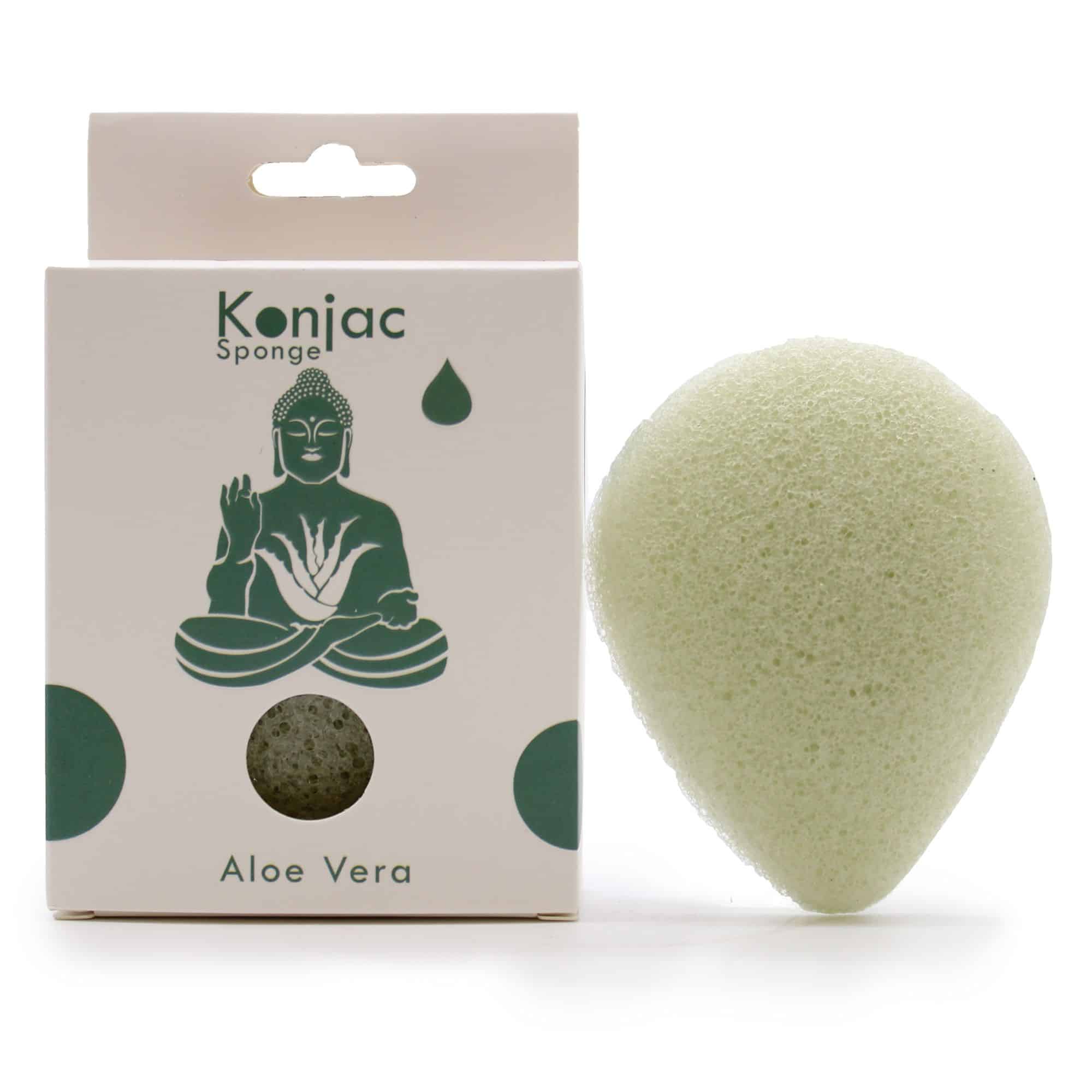 bG9jYWw6Ly9tZWRpYS8xUC8wRC82MFIzMEMxRzZSVkswRDFQLzFkZmNhMDYyLmpwZWc Teardrop Konjac Sponge - Aloe Vera - Healing - Image 1