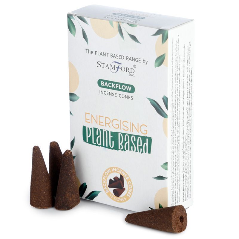 bG9jYWw6Ly9tZWRpYS9IRy9BRC82MFIzMEMxRzZSU0tBREhHL2UyMGZjOTg4LmpwZWc Plant Based Backflow Incense Cones - Energising - Image 1