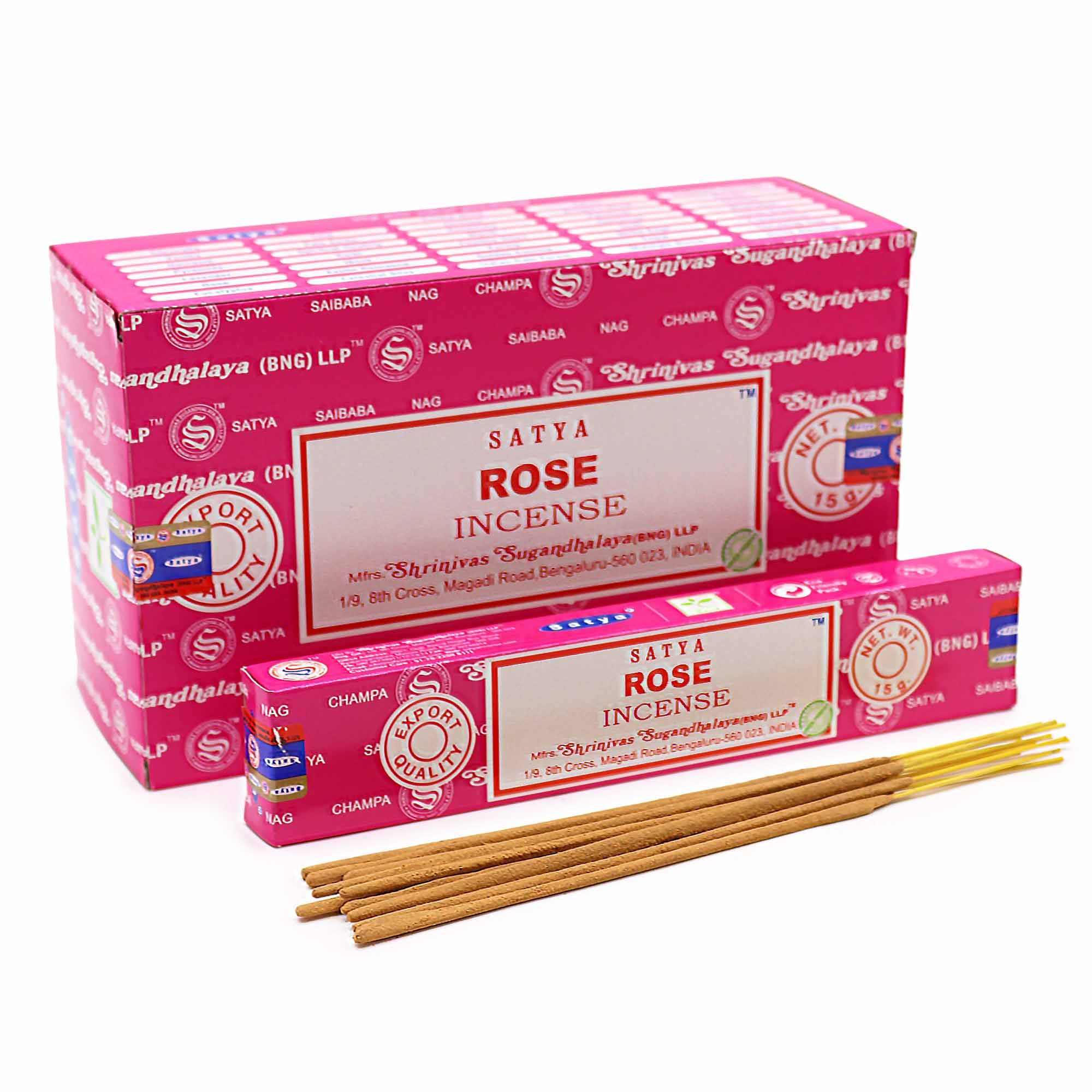 bG9jYWw6Ly9tZWRpYS9ISy8wQy82MFIzMEMxRzZNVDMwQ0hLLzI1MGFmZjdlLmpwZWc Satya Incense 15gm - Rose - Image 1
