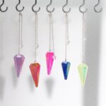 Six Sided Pendulum - Aurora Crystal Pink - 4cm - Image 3