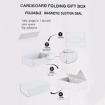 Flat Pack Gift Box - Medium Square (20x18.2x8cm) - Red - Image 3