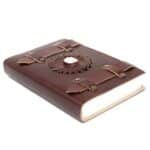 Leather Moonstone with Belts Notebook 15x10cm - Image 2