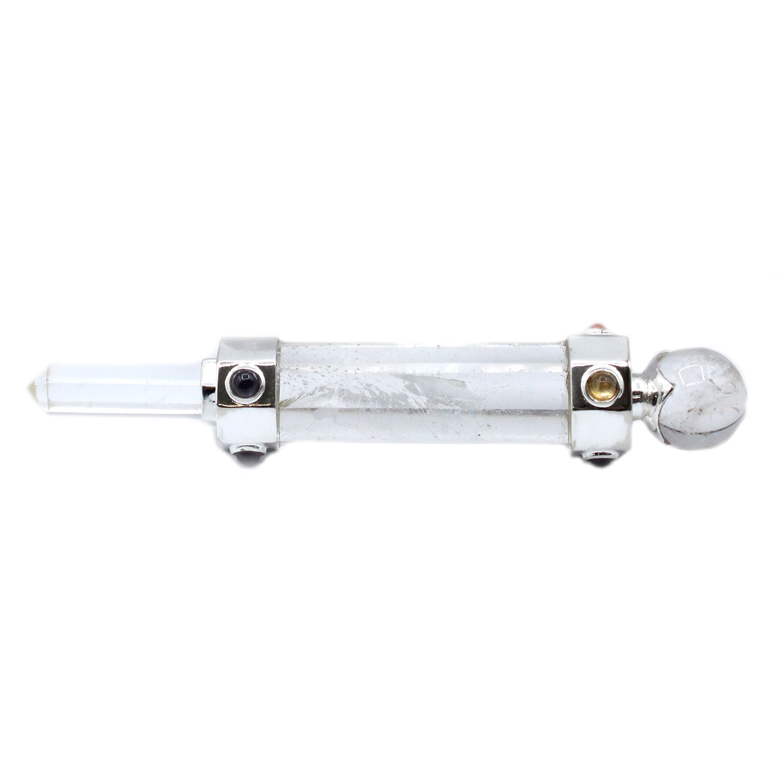 bG9jYWw6Ly9tZWRpYS9IUi9HRC82MFIzMEMxRzZSUktHREhSLzRjN2Y4ODY1LmpwZWc Hexagonal Crystal Healing Wand - 12cm - Rock Quartz - Image 1