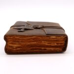 Leather Notebook – Oiled leather with key - 13x18cm - Image 2
