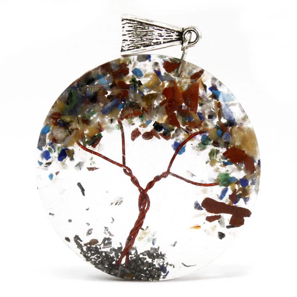 bG9jYWw6Ly9tZWRpYS9TSy84RC82MFIzMEMxRzZNVjM4RFNLLzhhN2U3NGQ5LmpwZWc Orgonite Power Pendant - Round Amethyst Tree - Image 1