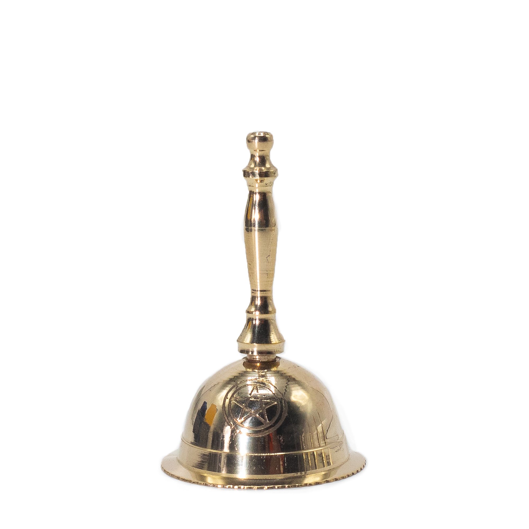 bG9jYWw6Ly9tZWRpYS9TSy84RC82MFIzMEMxSDc0V0s4RFNLL2M1MWUwNWIyLmpwZWc Small Altar Brass Bell - Penta Moon - Image 1