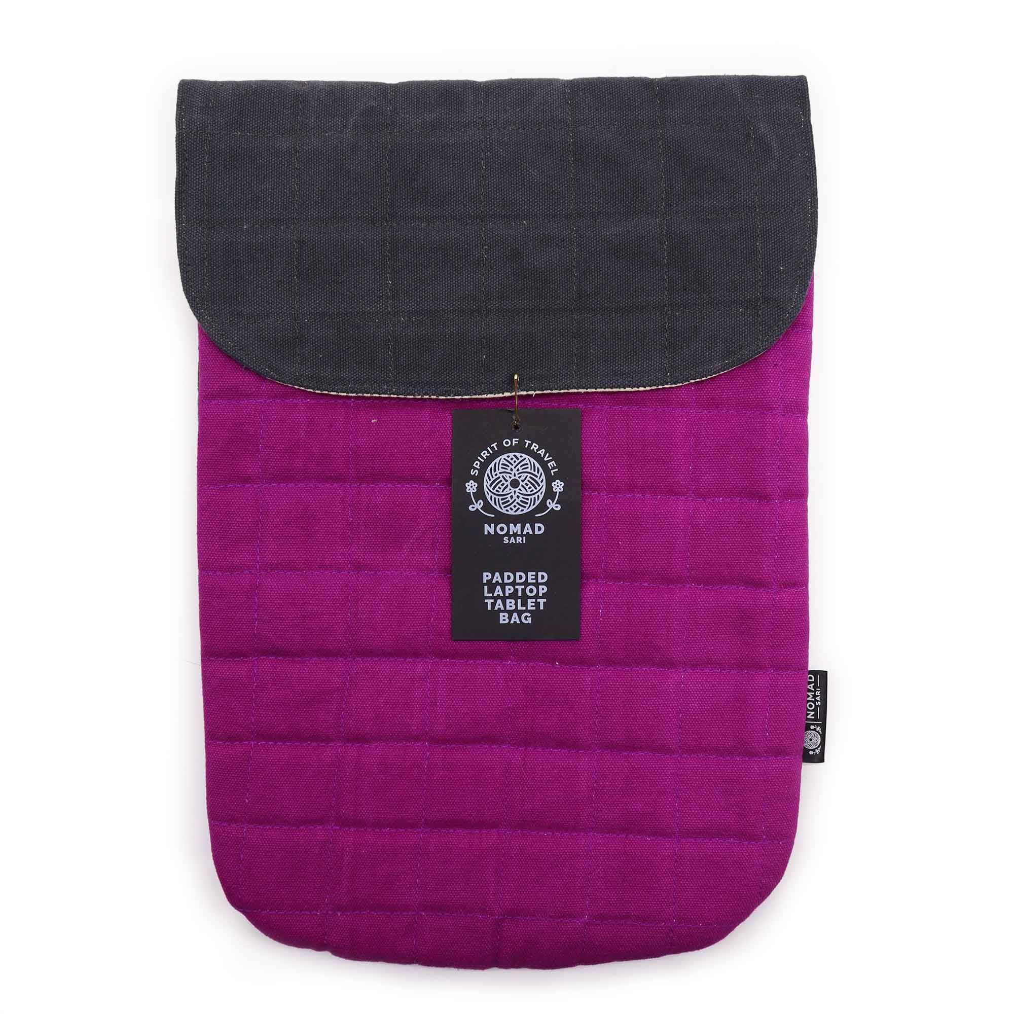 bG9jYWw6Ly9tZWRpYS9TSy9BQy82MFIzMEMxSDc0VzNBQ1NLLzBkMjMxMGZlLmpwZWc Laptop Padded Pouch - Purple Haze - 14oz Stonewash - Image 1