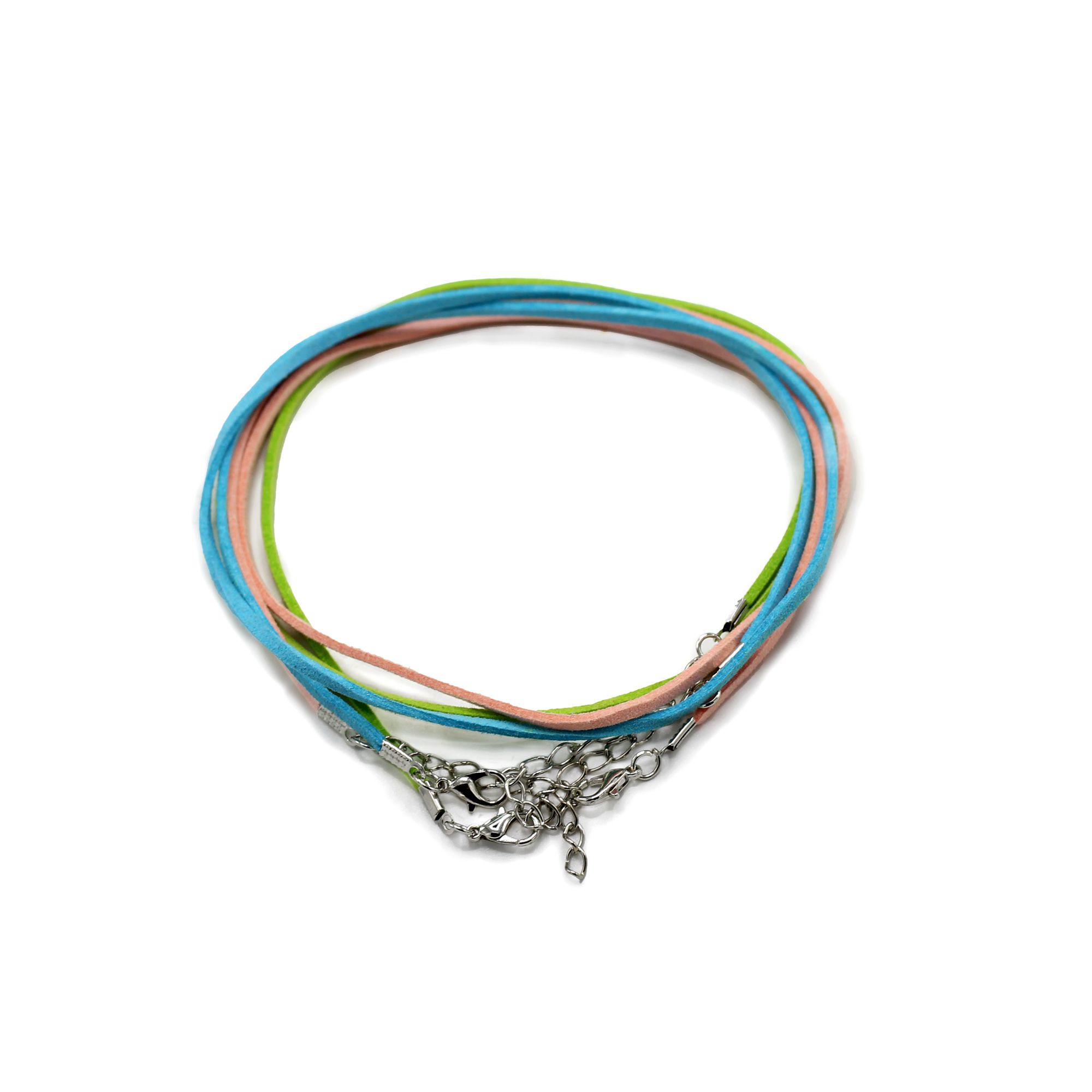 bG9jYWw6Ly9tZWRpYS9TTS9HQy82MFIzMEMxRzZXUzNHQ1NNL2FjNThjODViLmpwZWc Packs Faux Suede Pendant Cords - 2.5mm x 55cm - Assorted (10 colours) - Image 1