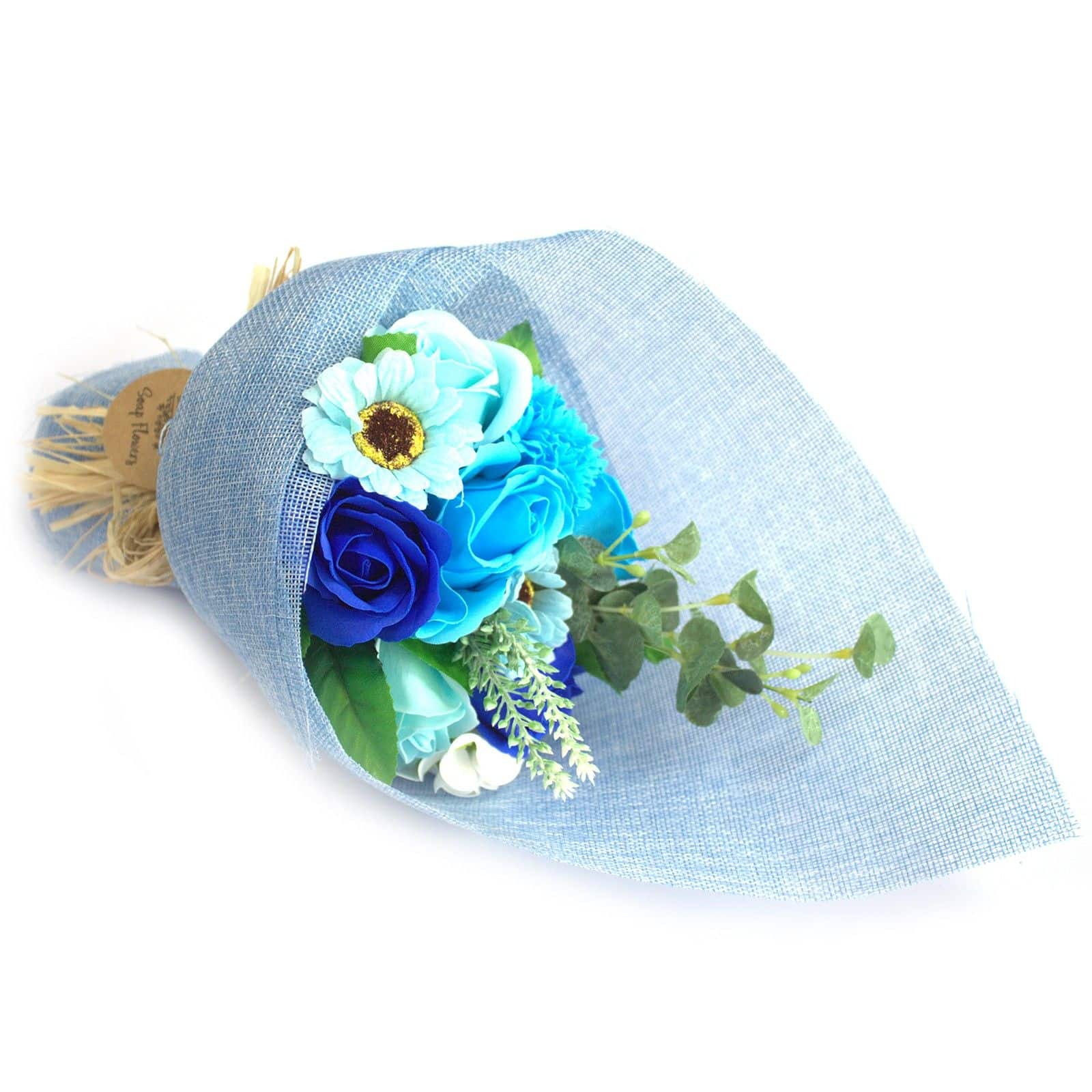 bG9jYWw6Ly9tZWRpYS9TUC9FQy82MFIzMEMxRzZHV0tFQ1NQLzRkZThjMGYwLmpwZWc Standing Soap Flower Bouquet - Blue - Image 1