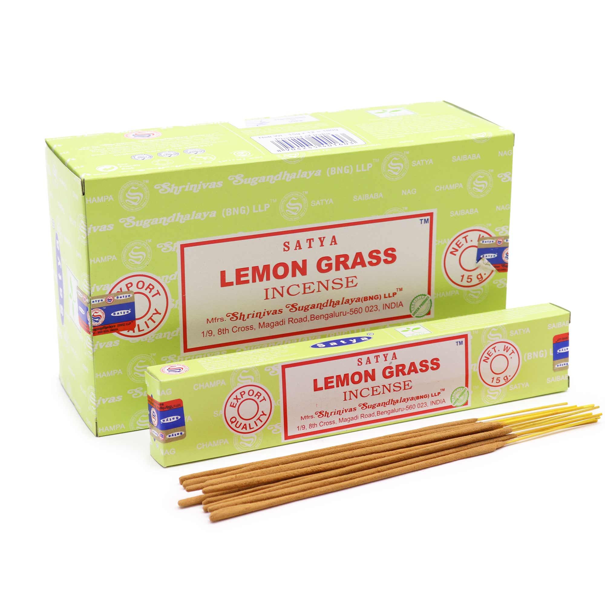 bG9jYWw6Ly9tZWRpYS9TUS8wRC82MFIzMEMxRzZNVDMwRFNRLzk5MDRmN2E5LmpwZWc Satya Incense 15gm - Lemongrass - Image 1