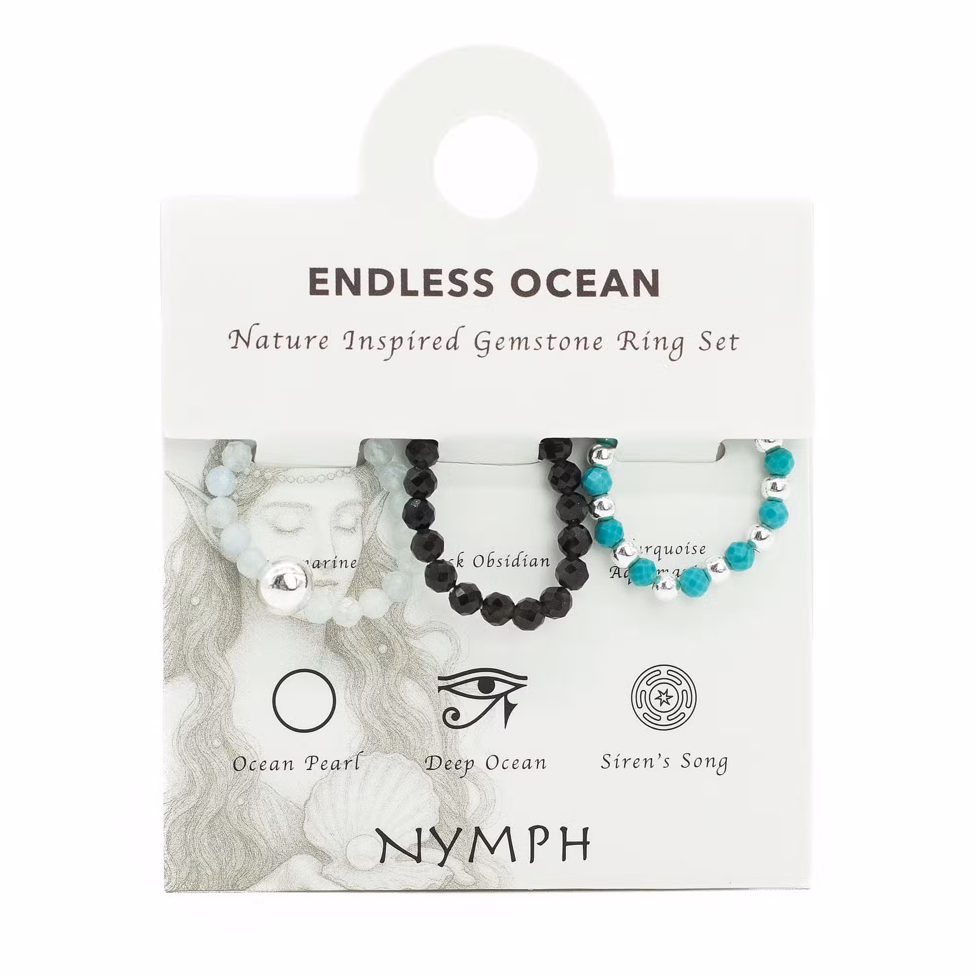 147c8592 Nymph Spirit Gemstone Ring Set - Endless Ocean - Image 1