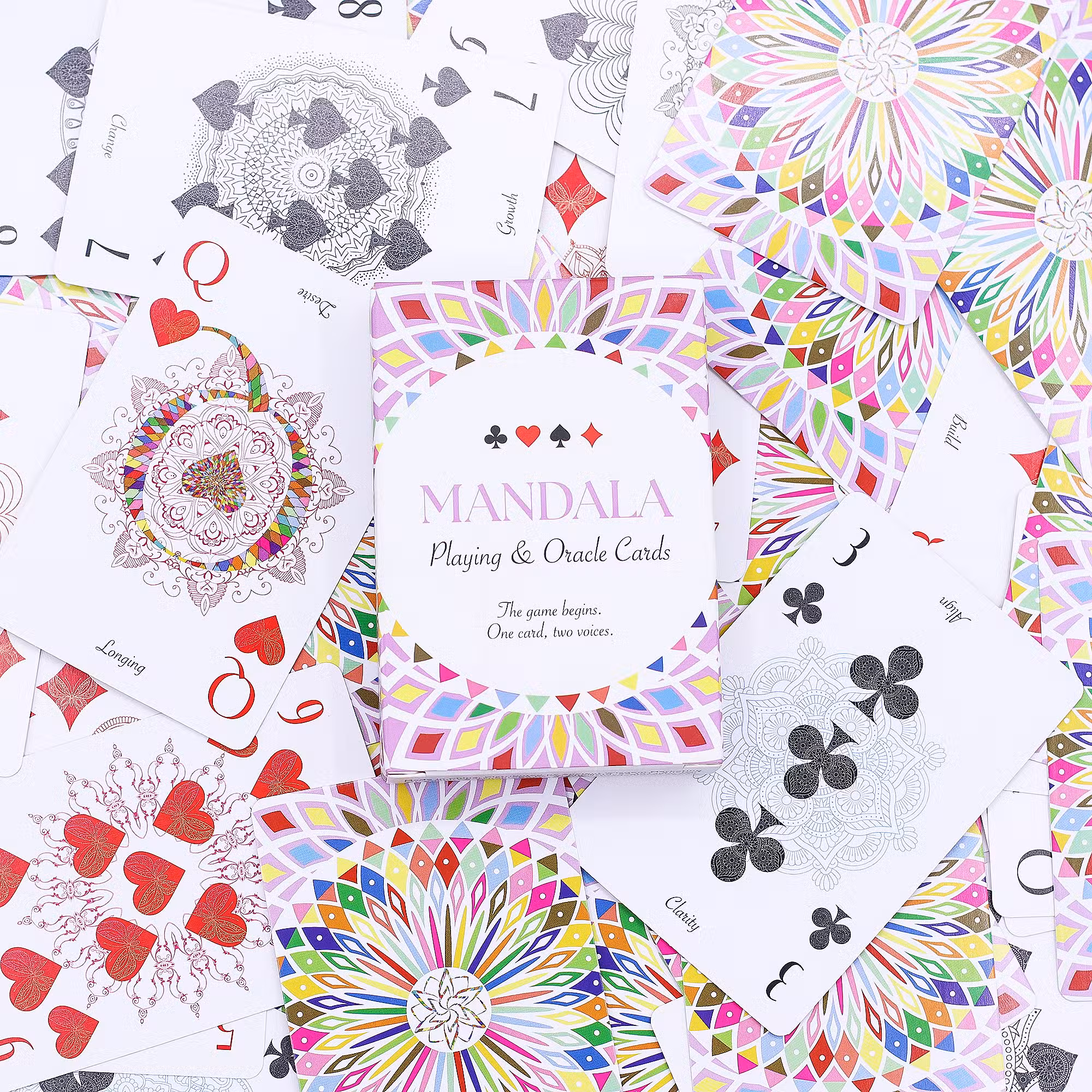 bf791d88 Mandala Playing & Oracle Cards – Kaleidoscope Symmetry - Image 1